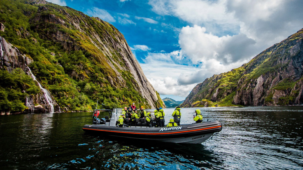 RIB in Trollfjorden.